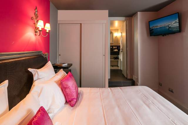 Chambre penthouse, king size,Villa Garbo Hotel 4 étoiles Cannes