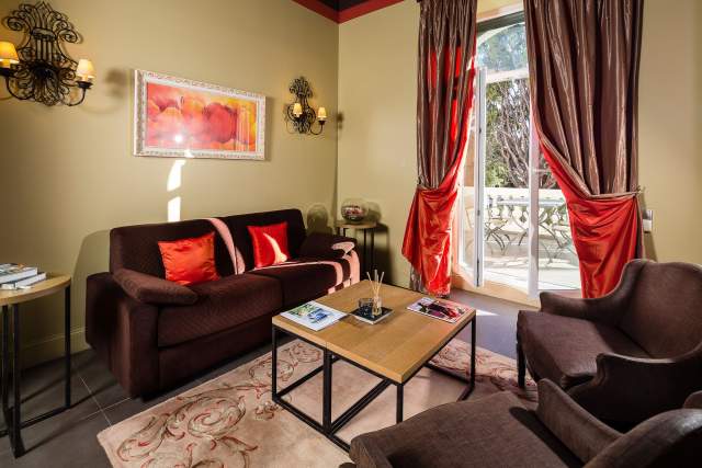 Salon suite,Villa Garbo Hotel 4 étoiles Cannes